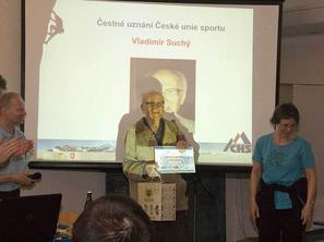 Vladimír Suchý oceněn Čestným uznáním České unie sportu: 