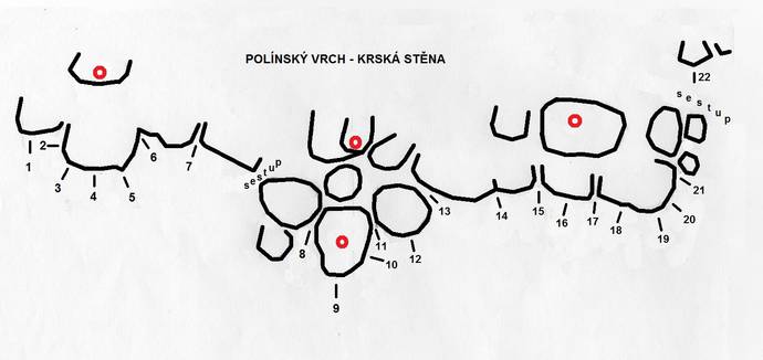 Polínský vrch - Krská stěna