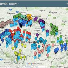 Mapa sektorů na Skalách ČR