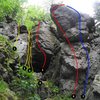 1) HOMOGENCKÁ 4, 2)ŠPINAVÁ 4, 3) SPELEOLOGICKÁ 4, 
