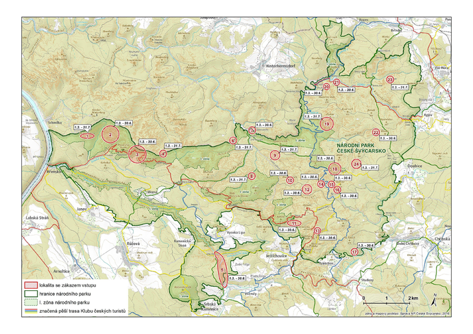 NP ČŠ Mapa hnízdišť 2018