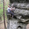 Kýsa při prvovýstupu, foto P. Henke