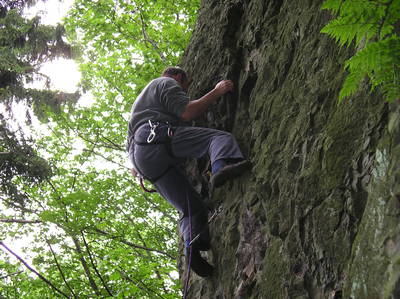 Kýsa při prvovýstupu, foto: Pavel Henke