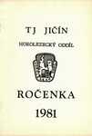 Ročenka 1981 - HO TJ Jičín - 