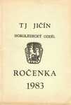 Ročenka 1983 - HO TJ Jičín - 