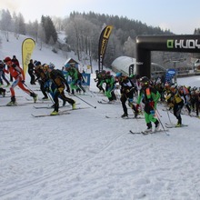 Letošní ročník skialpového  závodu O dřevěného Krakonoše