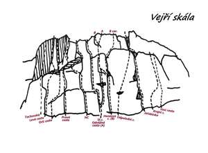 Vejří skála, M. Pech a kol. (1985) - Skalní oblasti v Západních Čechách