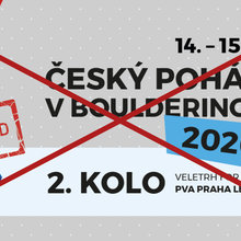 ZRUŠENÍ 2. KOLA ČP V BOULDERINGU 2020