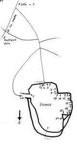 Štenice, převzato z F. Doležal, F. Trefulka (2001) - Žďárské vrchy