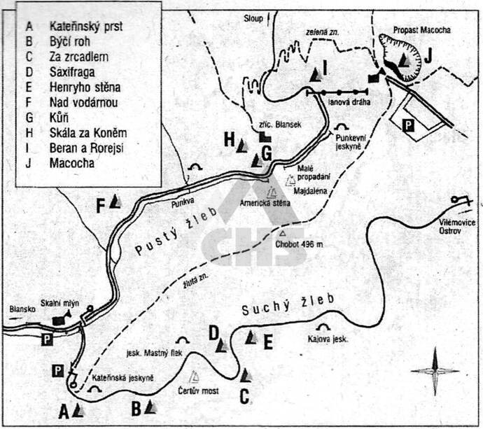 Zleby mapka V. Skýpala