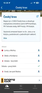 Český Kras - seznam oblastí