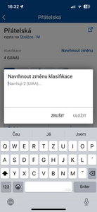 Návrh na změnu klasifikace
