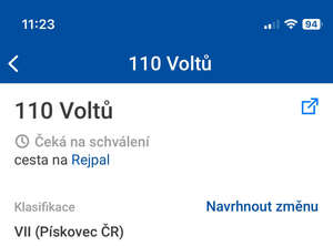 Cesta čekající na schválení