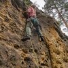 Leze Tomáš Hruš, foto Barkas Kopecká, 5.5. 2024