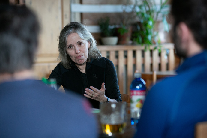 Alena Zárybnická přednáší Sokolíkům o horské meteorologii Alena Zárybnická přednáší Sokolíkům o horské meteorologii