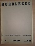 Horolezec - Věstník Klubu českých alpistů-VII/4-1940 - Klub českých alpistů