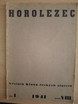 Horolezec-Věstník Klubu českých alpistů-VIII/1-1941 - Klub českých alpistů
