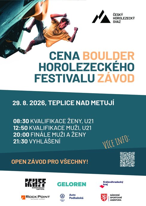 Plakát Cena horolezeckého festivalu 2026 Plakát Cena horolezeckého festivalu 2026